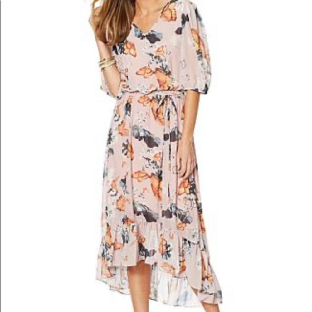 La Bellum by‎ Hillary Scott Hi Low Floral Dress